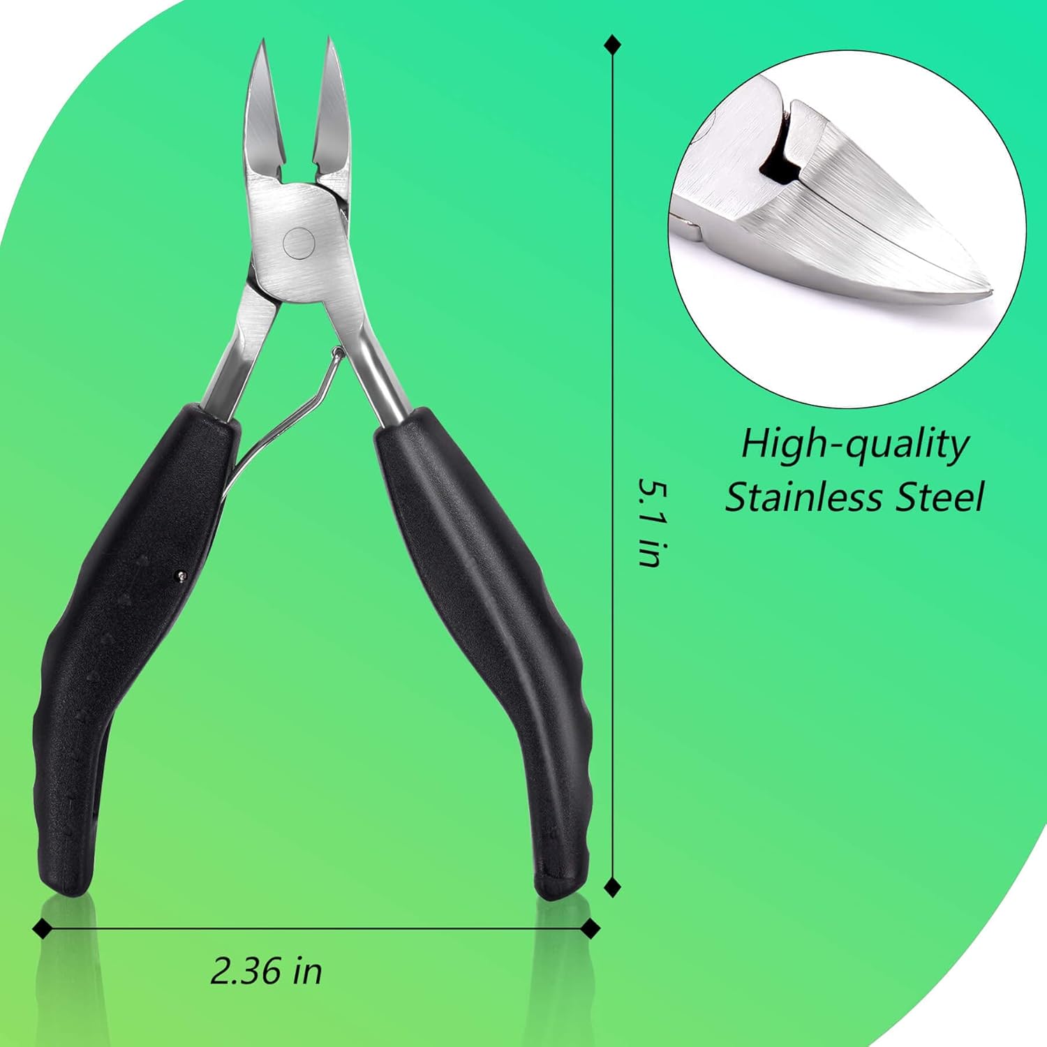 Large Nail Clipper Pliers | Stainless Steel Toenail Cutter for Thick & Ingrown Nails – Non-Slip Handle, Professional Manicure Tool