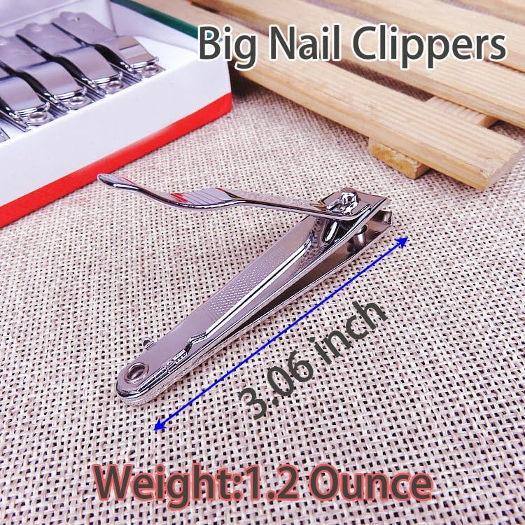 Stainless Steel Nail Clippers Set (2 Pack) – Large & Small Clippers for Fingernails and Toenails | Sharp, Durable, Portable Grooming Tools